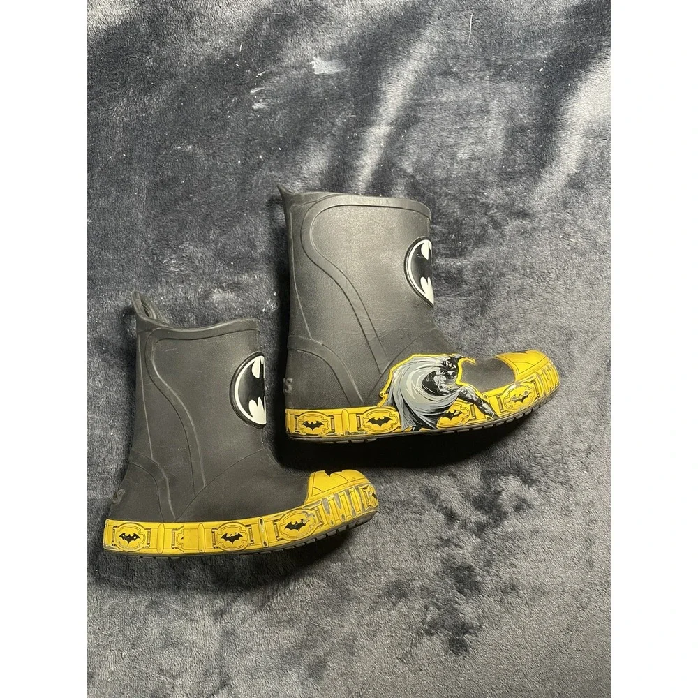Crocs Bump It Up‎ Batman Rain Boots Kids Size C7 Pullon High Top
